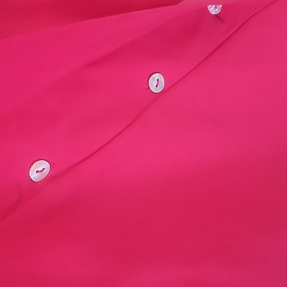 RAFAELLA Red Wrap-Style Professional Blousse, Size 8. 100% Silk - Picture 6 of 6